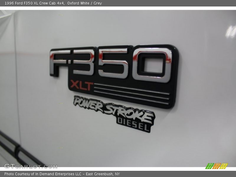 Oxford White / Grey 1996 Ford F350 XL Crew Cab 4x4