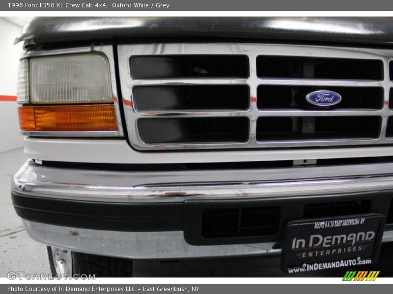 Oxford White / Grey 1996 Ford F350 XL Crew Cab 4x4