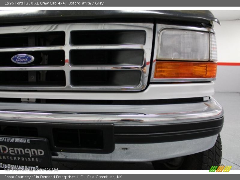 Oxford White / Grey 1996 Ford F350 XL Crew Cab 4x4