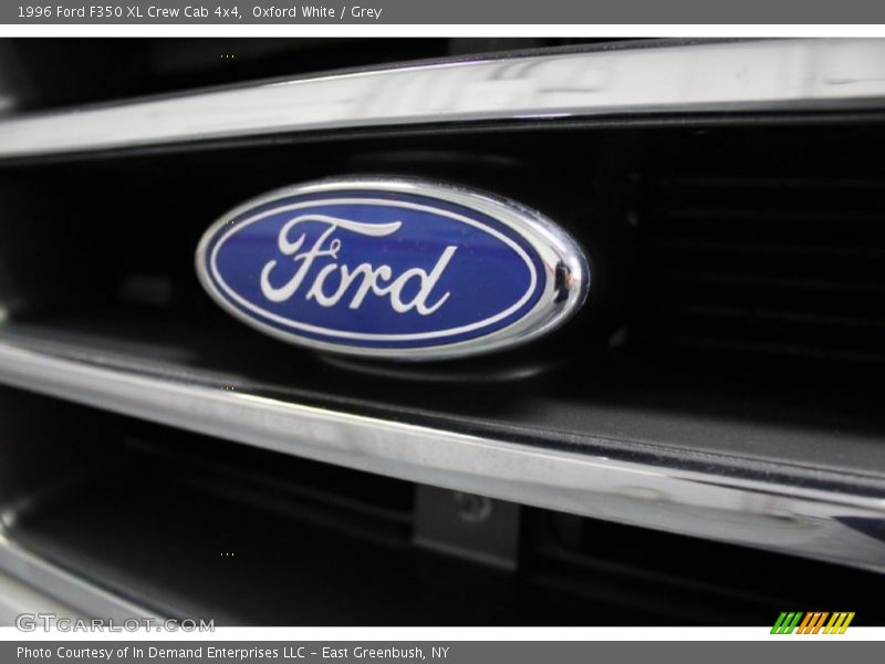 Oxford White / Grey 1996 Ford F350 XL Crew Cab 4x4