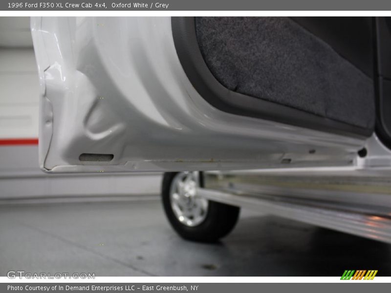 Oxford White / Grey 1996 Ford F350 XL Crew Cab 4x4