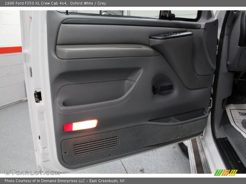 Oxford White / Grey 1996 Ford F350 XL Crew Cab 4x4