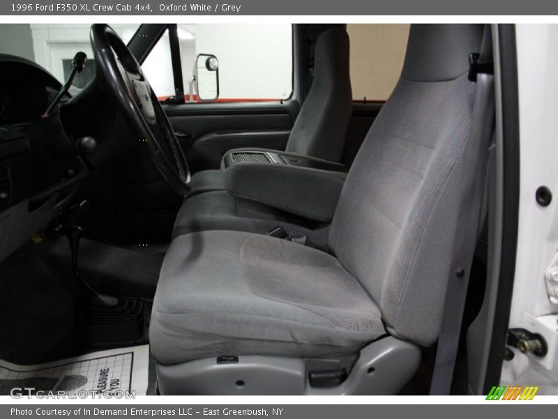 Oxford White / Grey 1996 Ford F350 XL Crew Cab 4x4
