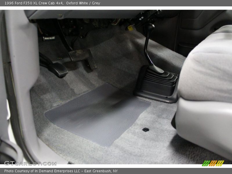 Oxford White / Grey 1996 Ford F350 XL Crew Cab 4x4