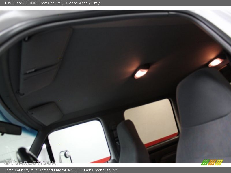 Oxford White / Grey 1996 Ford F350 XL Crew Cab 4x4