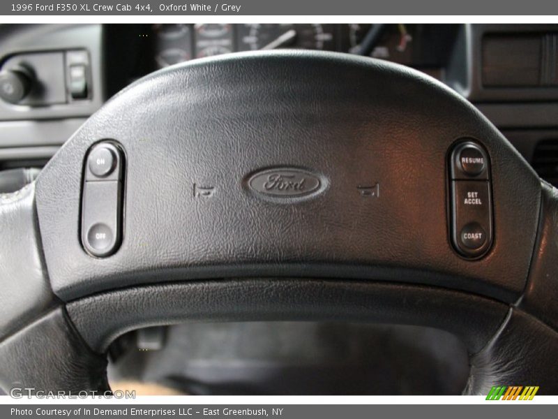Oxford White / Grey 1996 Ford F350 XL Crew Cab 4x4