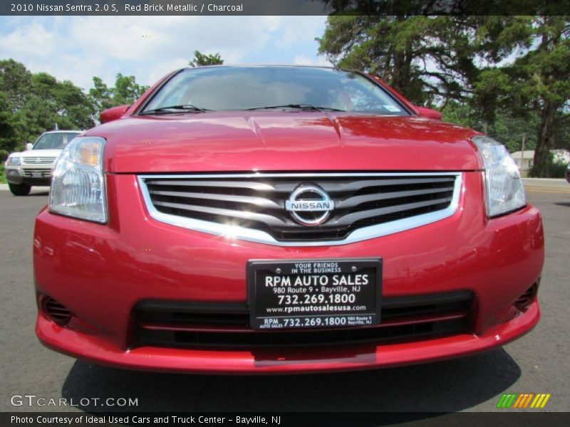 Red Brick Metallic / Charcoal 2010 Nissan Sentra 2.0 S