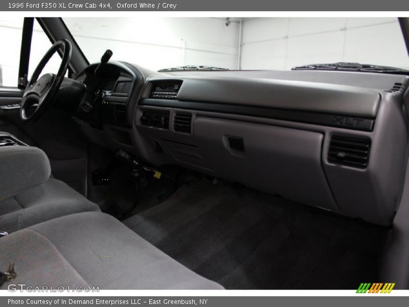 Oxford White / Grey 1996 Ford F350 XL Crew Cab 4x4