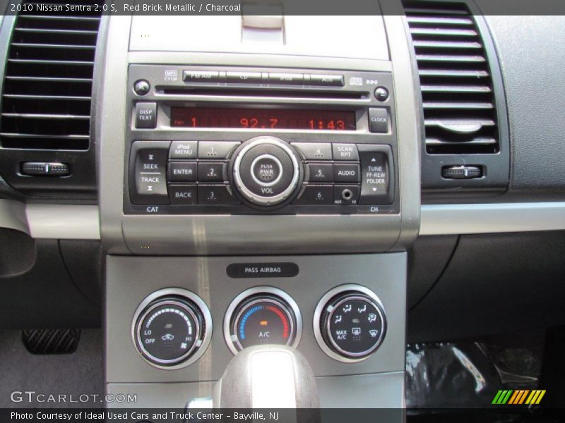 Red Brick Metallic / Charcoal 2010 Nissan Sentra 2.0 S