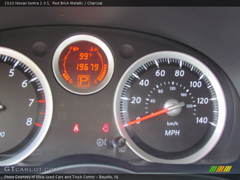 Red Brick Metallic / Charcoal 2010 Nissan Sentra 2.0 S