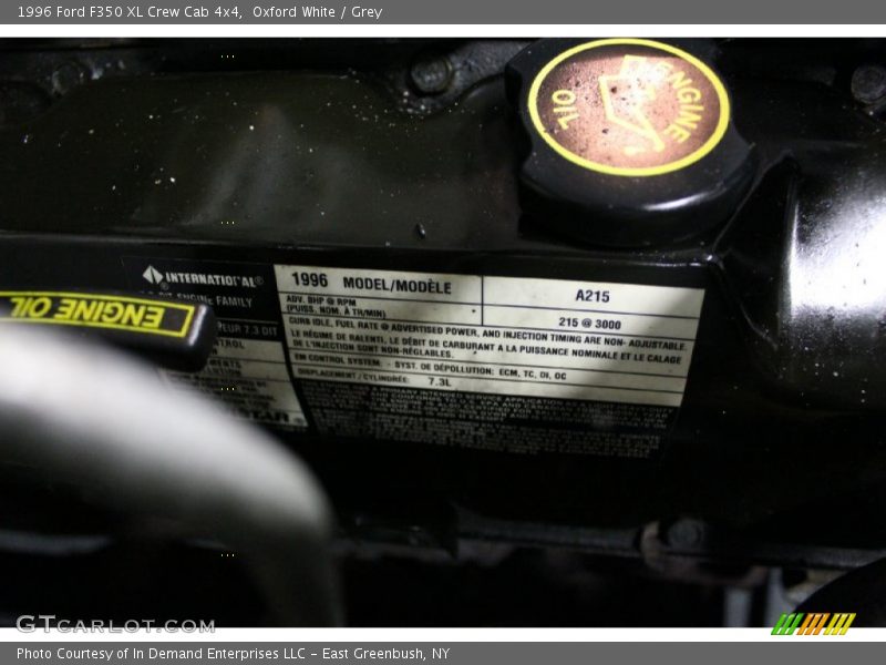 Oxford White / Grey 1996 Ford F350 XL Crew Cab 4x4