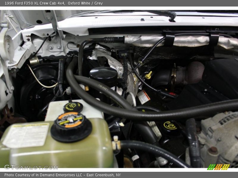 Oxford White / Grey 1996 Ford F350 XL Crew Cab 4x4