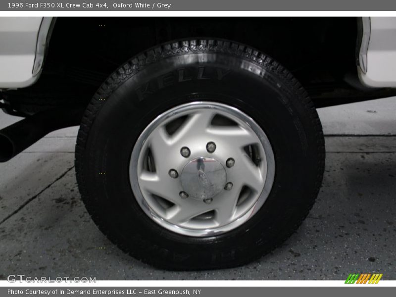 Oxford White / Grey 1996 Ford F350 XL Crew Cab 4x4