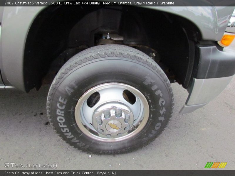 Medium Charcoal Gray Metallic / Graphite 2002 Chevrolet Silverado 3500 LS Crew Cab 4x4 Dually