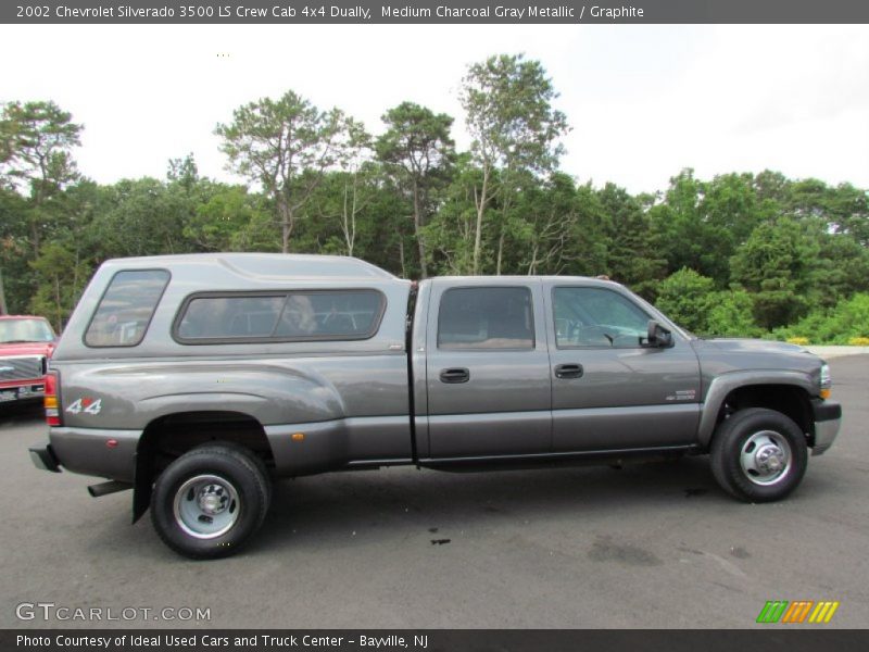 Medium Charcoal Gray Metallic / Graphite 2002 Chevrolet Silverado 3500 LS Crew Cab 4x4 Dually