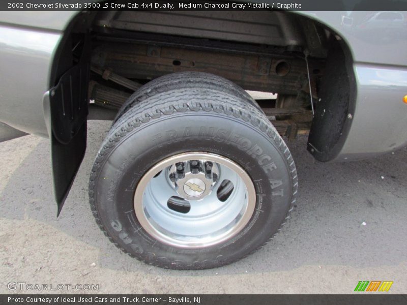 Medium Charcoal Gray Metallic / Graphite 2002 Chevrolet Silverado 3500 LS Crew Cab 4x4 Dually