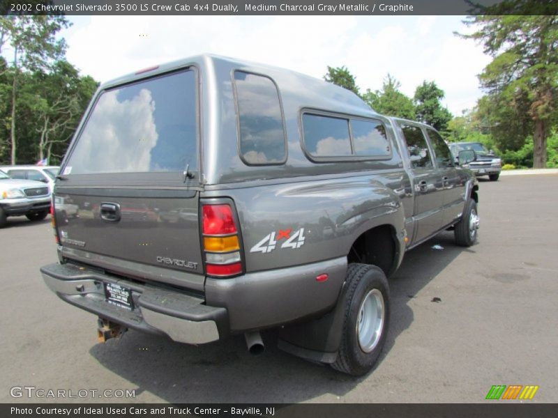 Medium Charcoal Gray Metallic / Graphite 2002 Chevrolet Silverado 3500 LS Crew Cab 4x4 Dually