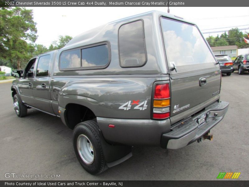 Medium Charcoal Gray Metallic / Graphite 2002 Chevrolet Silverado 3500 LS Crew Cab 4x4 Dually