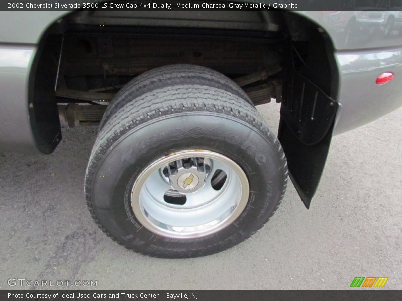 Medium Charcoal Gray Metallic / Graphite 2002 Chevrolet Silverado 3500 LS Crew Cab 4x4 Dually