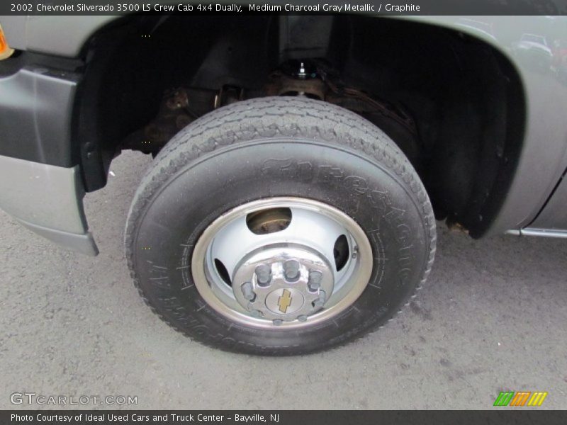 Medium Charcoal Gray Metallic / Graphite 2002 Chevrolet Silverado 3500 LS Crew Cab 4x4 Dually