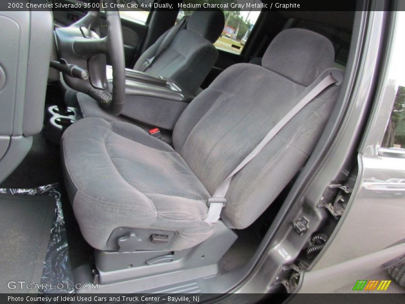 Medium Charcoal Gray Metallic / Graphite 2002 Chevrolet Silverado 3500 LS Crew Cab 4x4 Dually