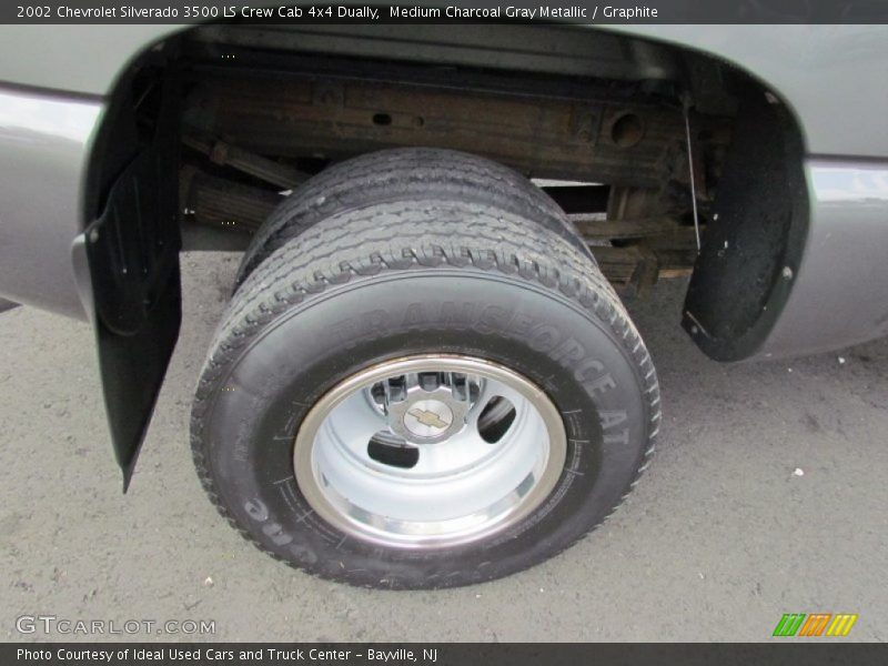 Medium Charcoal Gray Metallic / Graphite 2002 Chevrolet Silverado 3500 LS Crew Cab 4x4 Dually