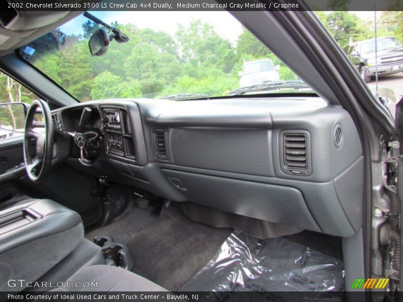 Medium Charcoal Gray Metallic / Graphite 2002 Chevrolet Silverado 3500 LS Crew Cab 4x4 Dually