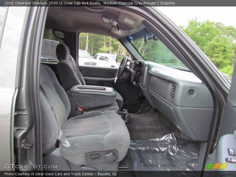 Medium Charcoal Gray Metallic / Graphite 2002 Chevrolet Silverado 3500 LS Crew Cab 4x4 Dually