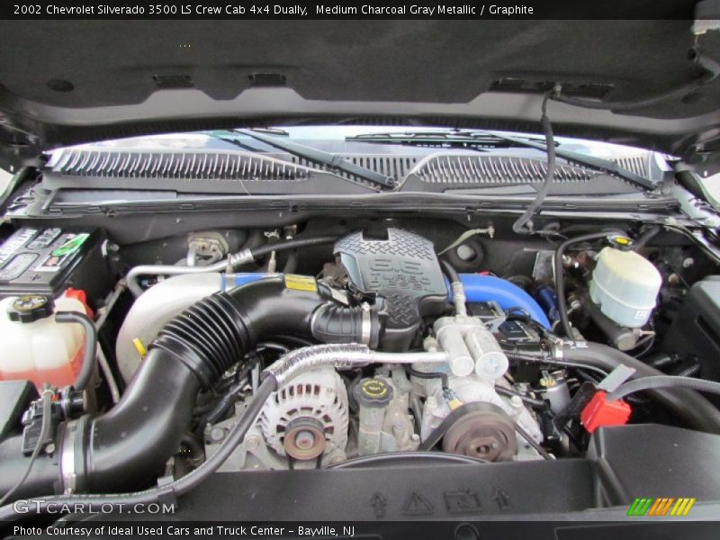 Medium Charcoal Gray Metallic / Graphite 2002 Chevrolet Silverado 3500 LS Crew Cab 4x4 Dually