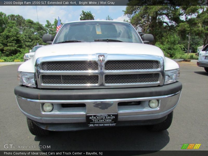 Bright White / Mist Gray 2000 Dodge Ram 1500 SLT Extended Cab 4x4