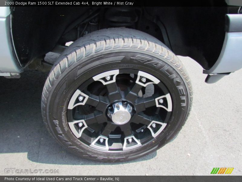 Bright White / Mist Gray 2000 Dodge Ram 1500 SLT Extended Cab 4x4