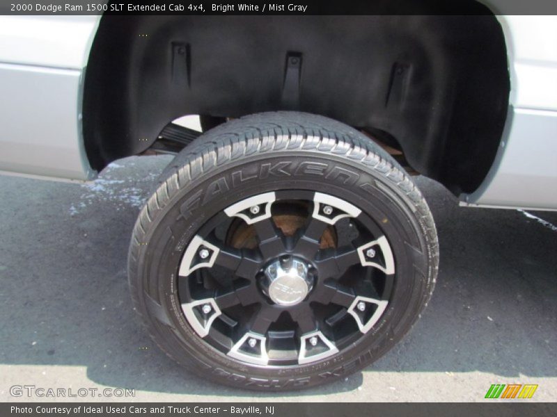 Bright White / Mist Gray 2000 Dodge Ram 1500 SLT Extended Cab 4x4