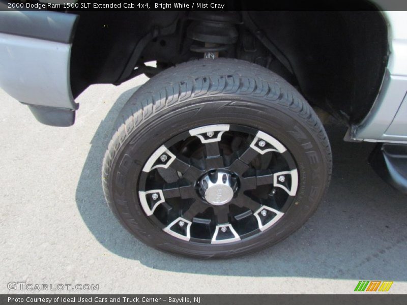 Bright White / Mist Gray 2000 Dodge Ram 1500 SLT Extended Cab 4x4