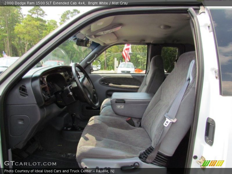 Bright White / Mist Gray 2000 Dodge Ram 1500 SLT Extended Cab 4x4