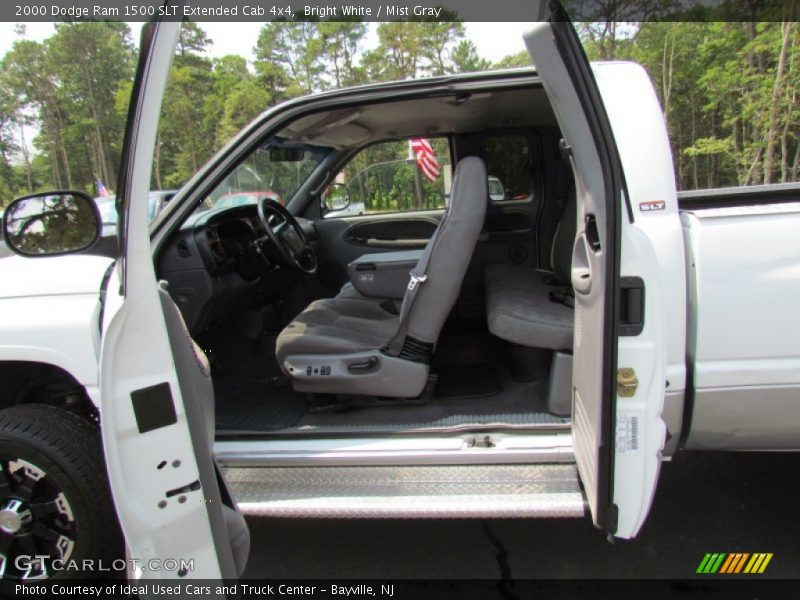 Bright White / Mist Gray 2000 Dodge Ram 1500 SLT Extended Cab 4x4