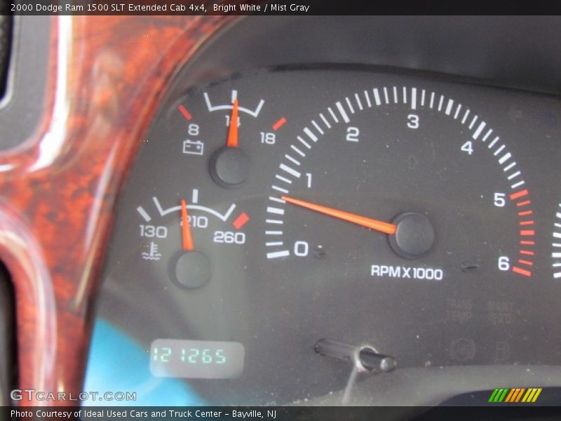 Bright White / Mist Gray 2000 Dodge Ram 1500 SLT Extended Cab 4x4