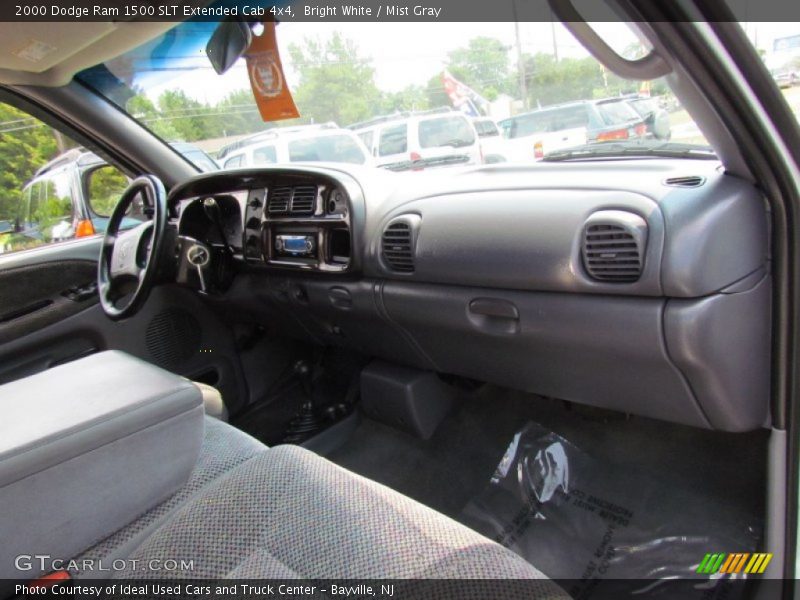 Bright White / Mist Gray 2000 Dodge Ram 1500 SLT Extended Cab 4x4