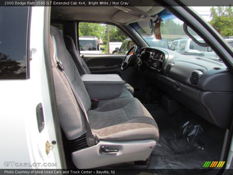 Bright White / Mist Gray 2000 Dodge Ram 1500 SLT Extended Cab 4x4