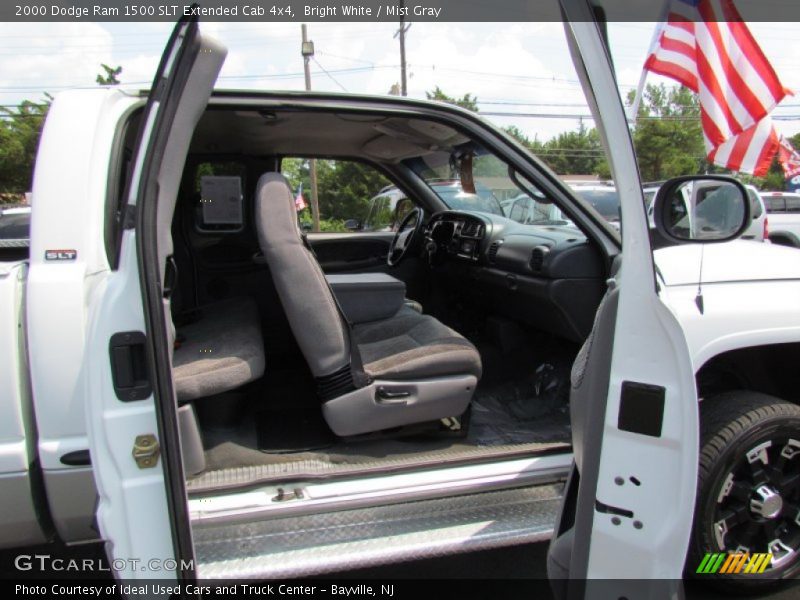 Bright White / Mist Gray 2000 Dodge Ram 1500 SLT Extended Cab 4x4