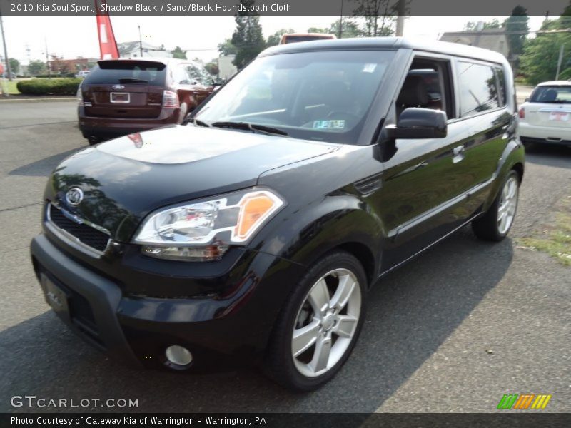 Shadow Black / Sand/Black Houndstooth Cloth 2010 Kia Soul Sport