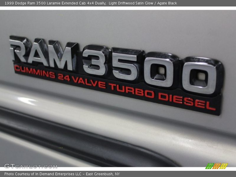 Light Driftwood Satin Glow / Agate Black 1999 Dodge Ram 3500 Laramie Extended Cab 4x4 Dually