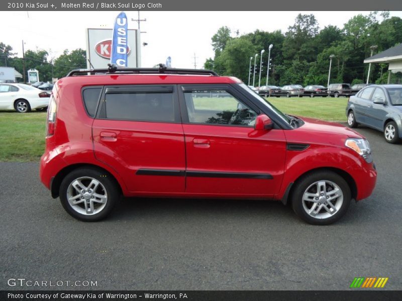 Molten Red / Black Soul Logo Cloth 2010 Kia Soul +
