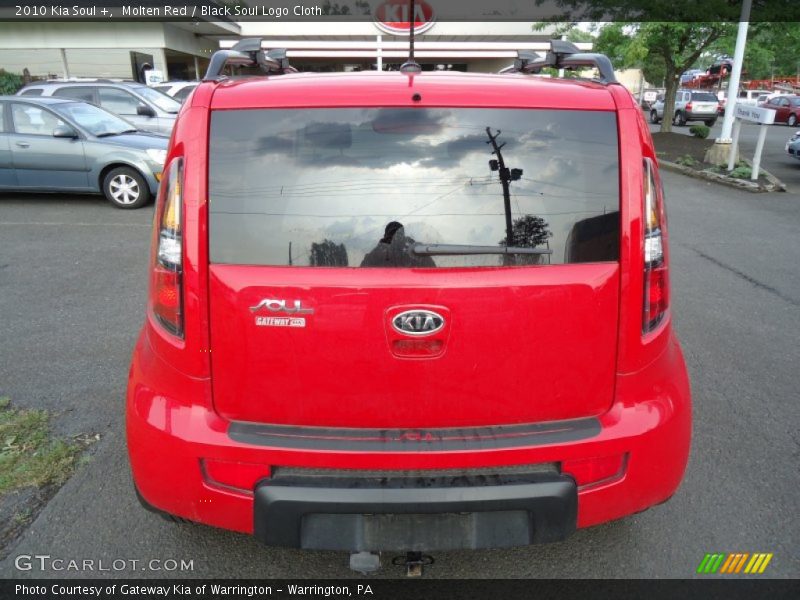 Molten Red / Black Soul Logo Cloth 2010 Kia Soul +
