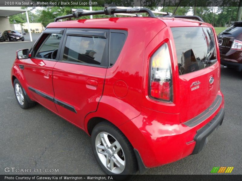 Molten Red / Black Soul Logo Cloth 2010 Kia Soul +