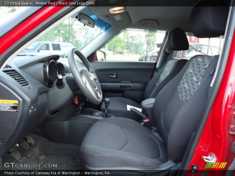 Molten Red / Black Soul Logo Cloth 2010 Kia Soul +