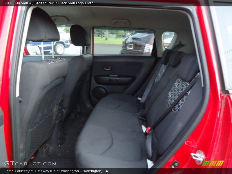 Molten Red / Black Soul Logo Cloth 2010 Kia Soul +