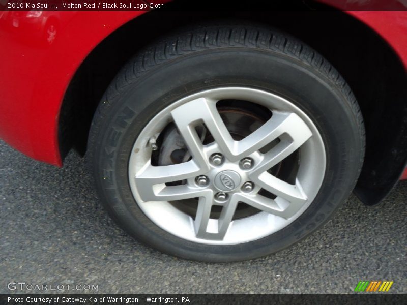 Molten Red / Black Soul Logo Cloth 2010 Kia Soul +