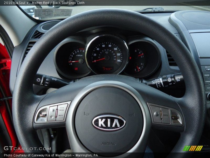 Molten Red / Black Soul Logo Cloth 2010 Kia Soul +