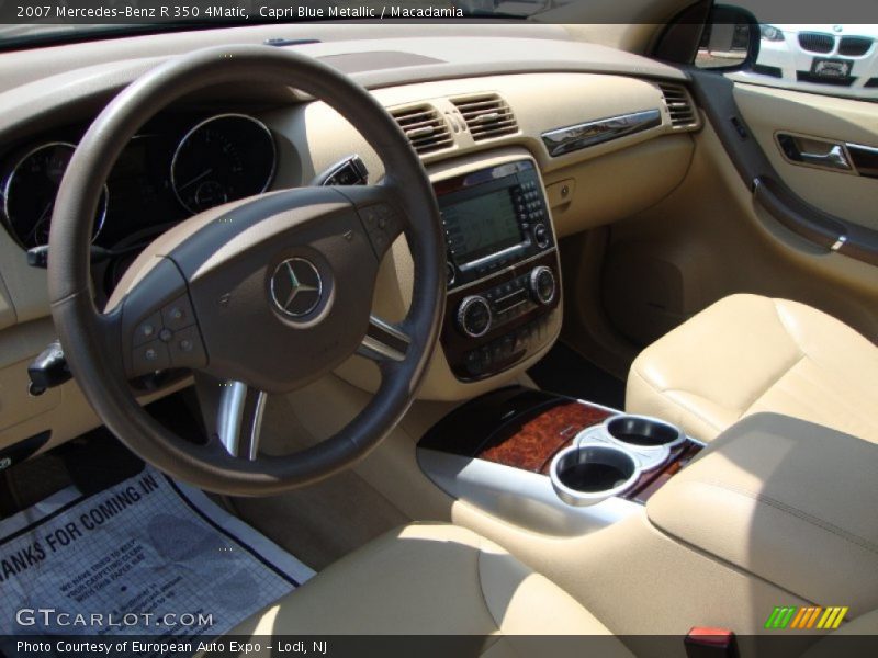 Capri Blue Metallic / Macadamia 2007 Mercedes-Benz R 350 4Matic