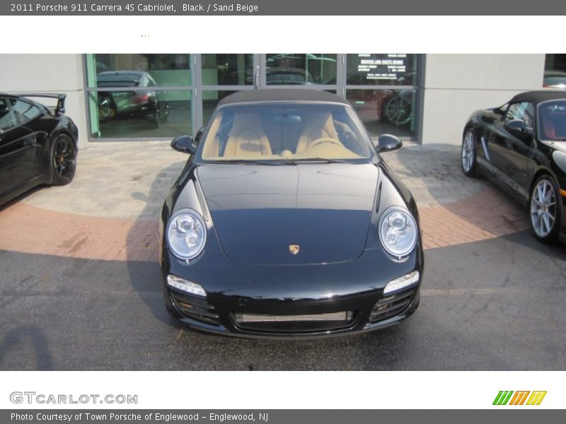 Black / Sand Beige 2011 Porsche 911 Carrera 4S Cabriolet